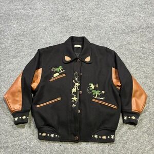 Classmate Winter Collection Mens Embroidered Safari Jacket 90s Vintage 46" Chest